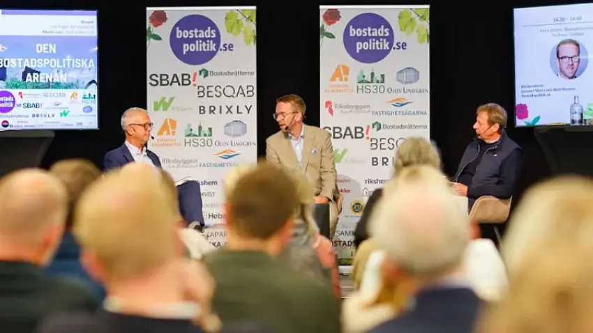 Bostadsrätterna på plats i Almedalen